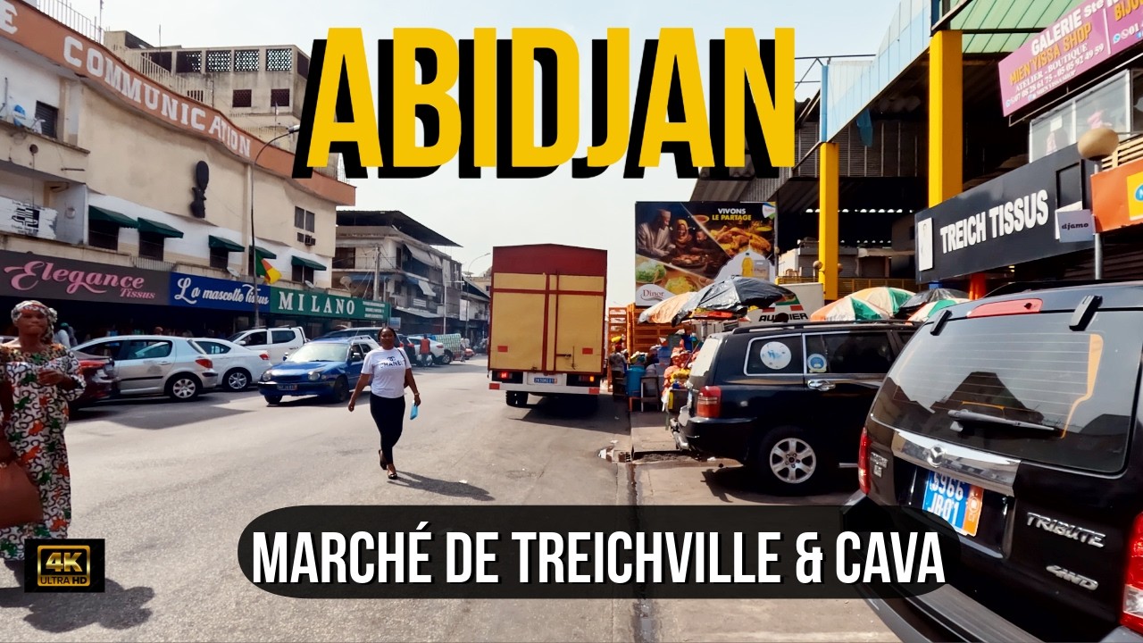 ABIDJAN VLOG marché de Treichville, CAVA