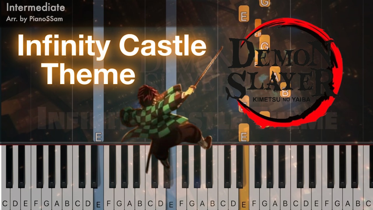 [Intermediate] Infinity Castle Theme - 鬼滅の刃 Demon Slayer | Piano Tutorial