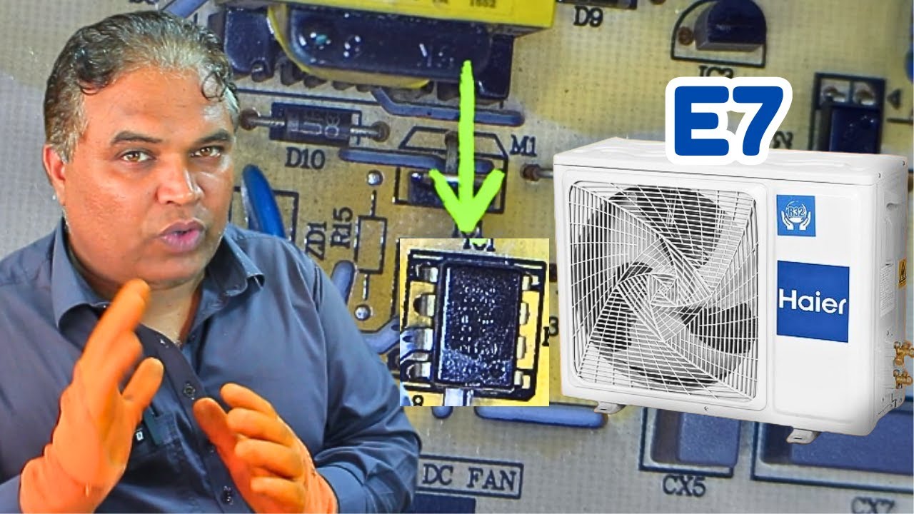 Haier Inverter AC E7 Error Fault | SMPS Circuit Section Repair