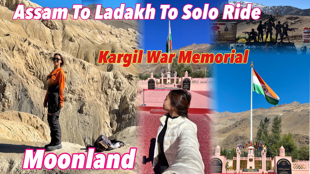 Episode-23||Leh To Kargil||Moonland😨||Assam To Ladakh Solo Ride