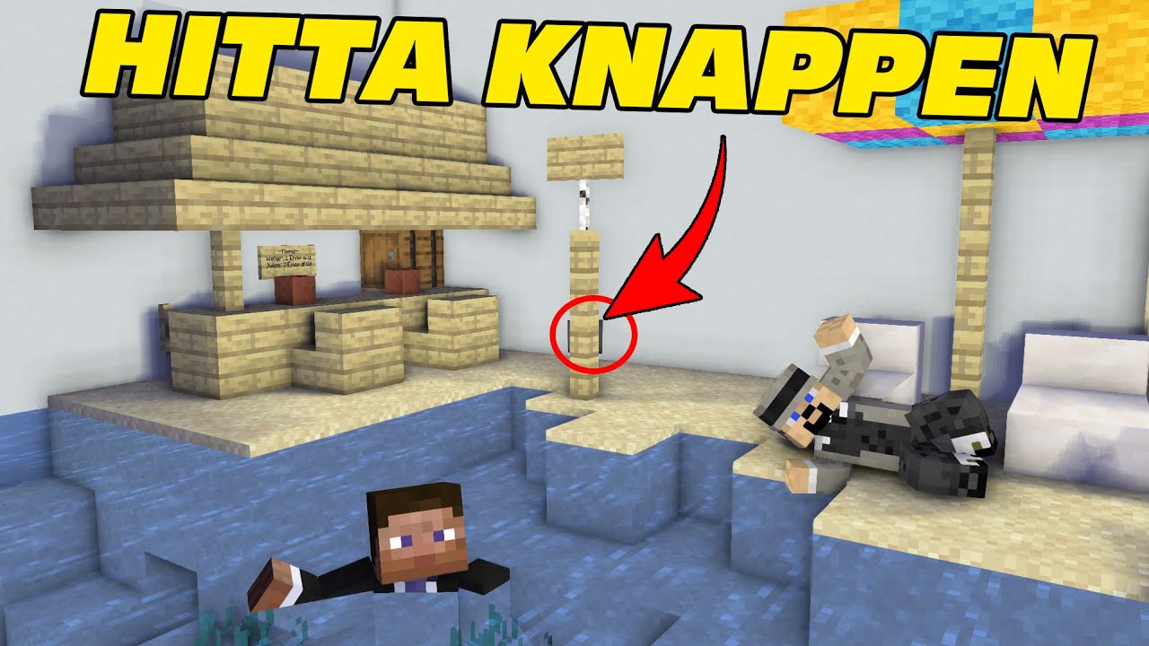 L&Aring;T OSS HITTA KNAPPEN I MINECRAFT (Waltuber's find the button)