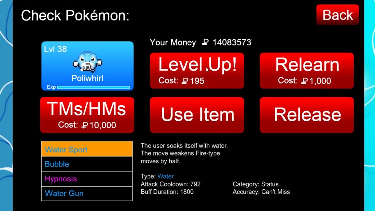 Pokémon Tower Defense 1 - Infinite Level Hack *Working Saves*
