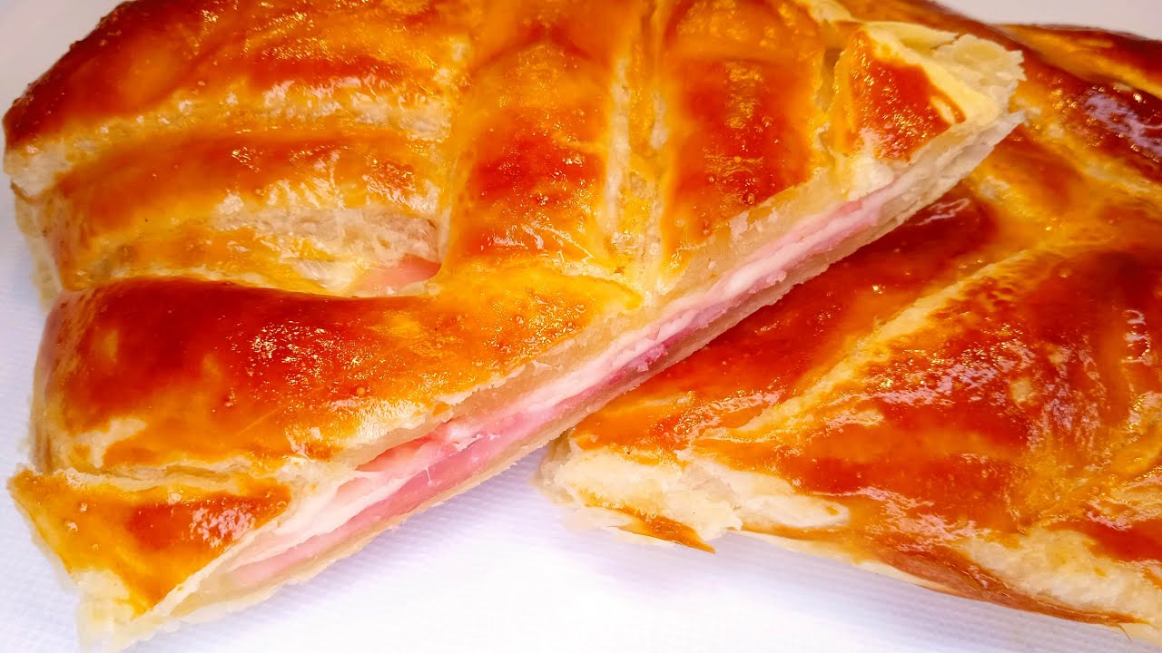 Slaný štrůdl šunkáč se sýrem a šunkou, rychlý a lahodný recept! Vyzkoušejte! Lahodný TV