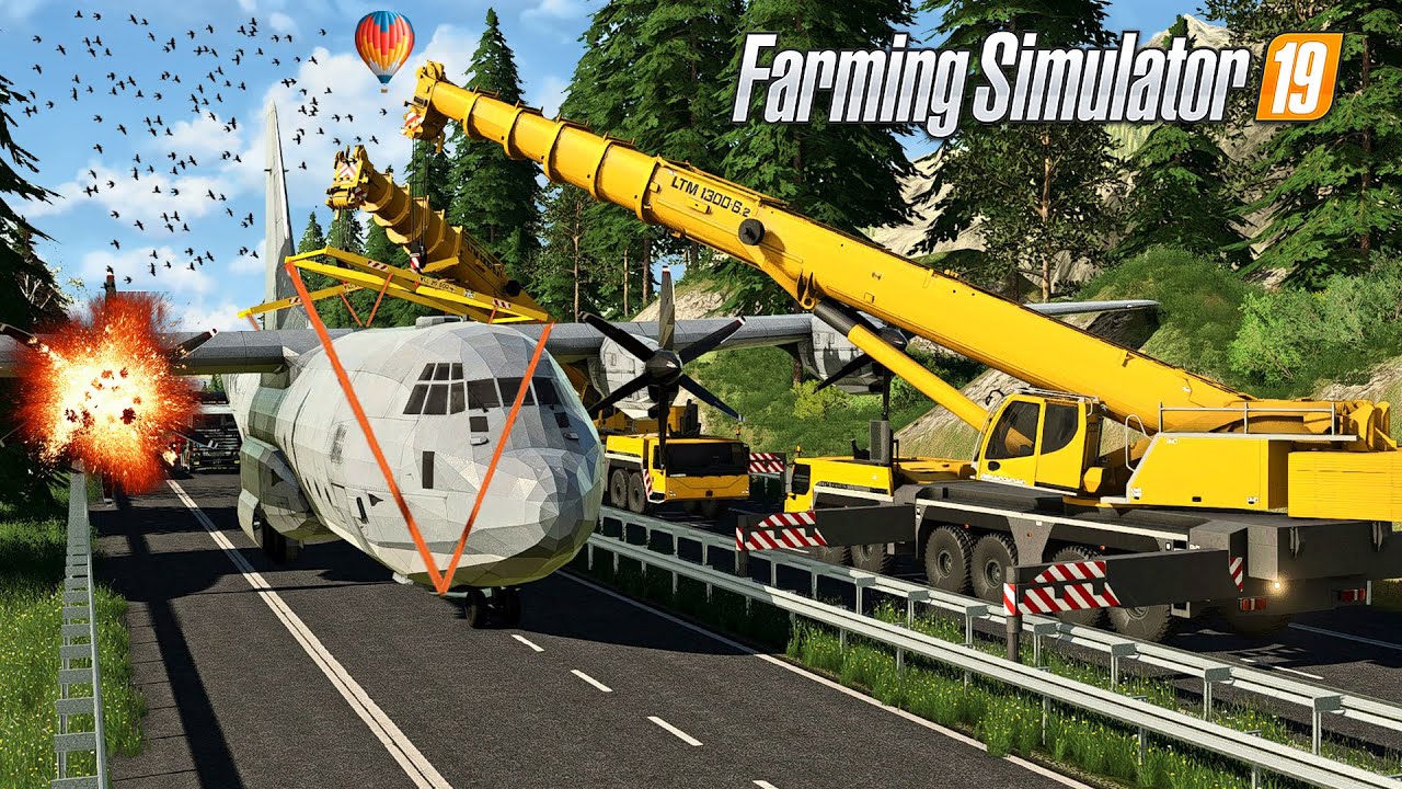 Crash d'avion, Atterrissage d'urgence & Dépannage sur l'autoroute | Mission scénario (FS 19)