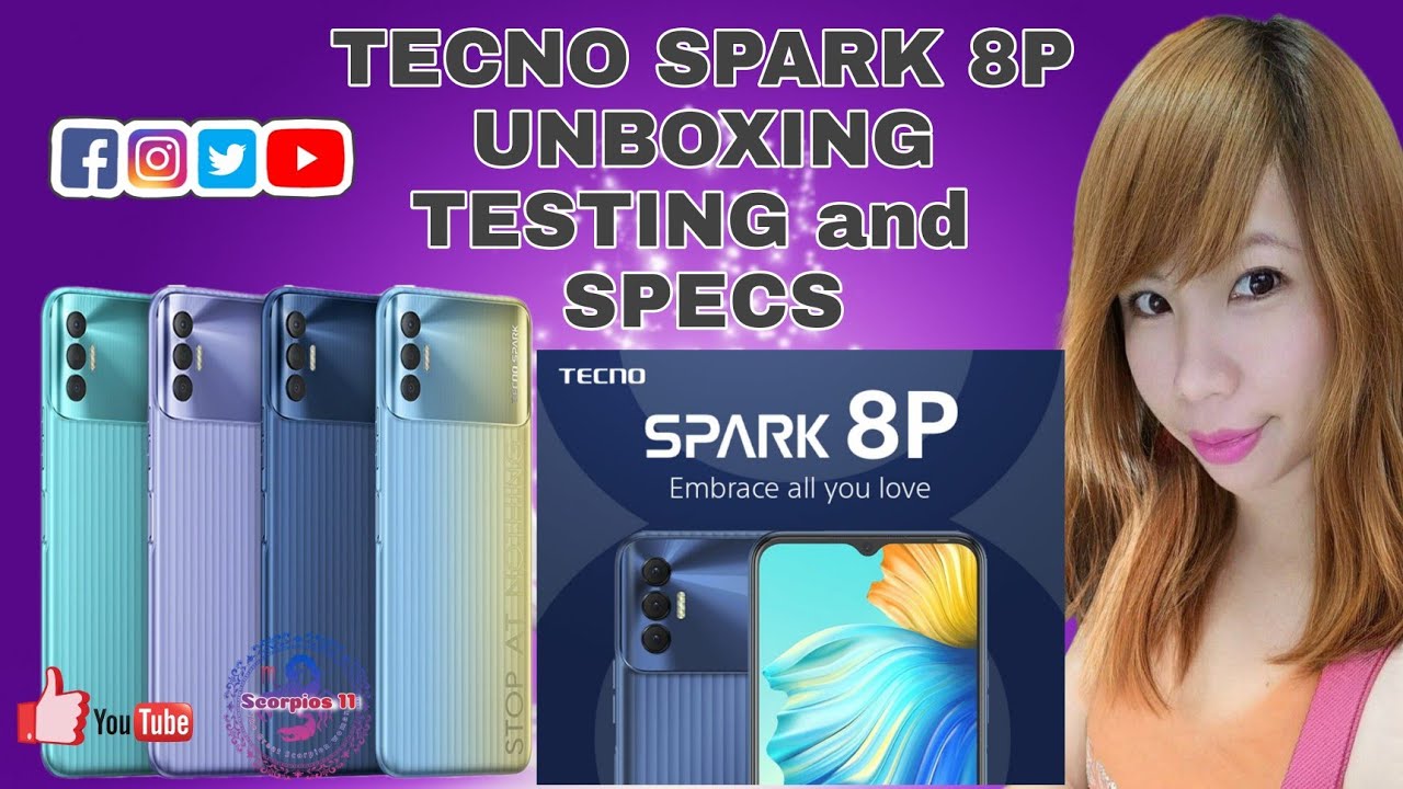 Tecno Spark 8P Unboxing Testing and Specs
