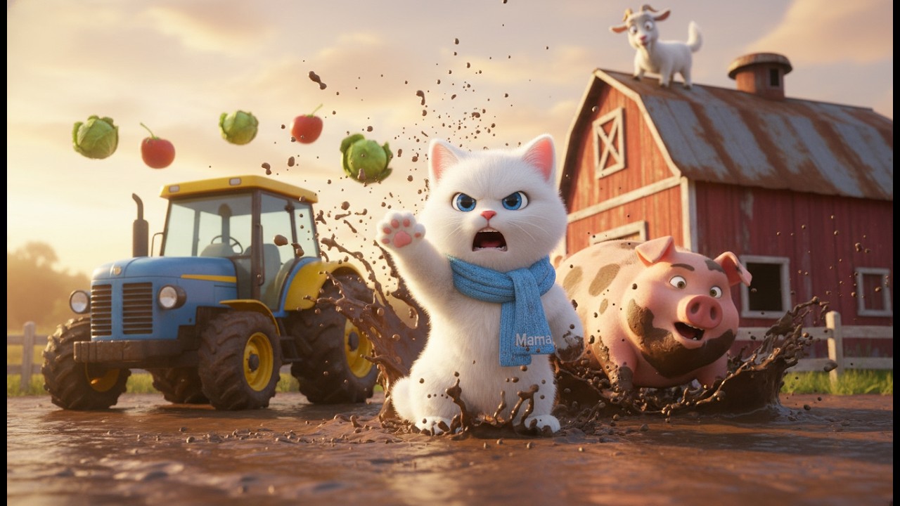 Mama Cat Stops Farm Chaos! 🐷🚜 Crazy Animals Out of Control | Farm Cat Rescue EP16