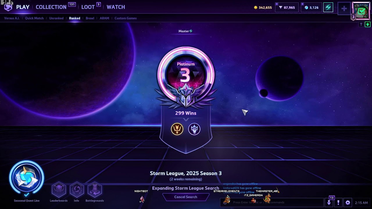Lunes de subiendo a Grand Master