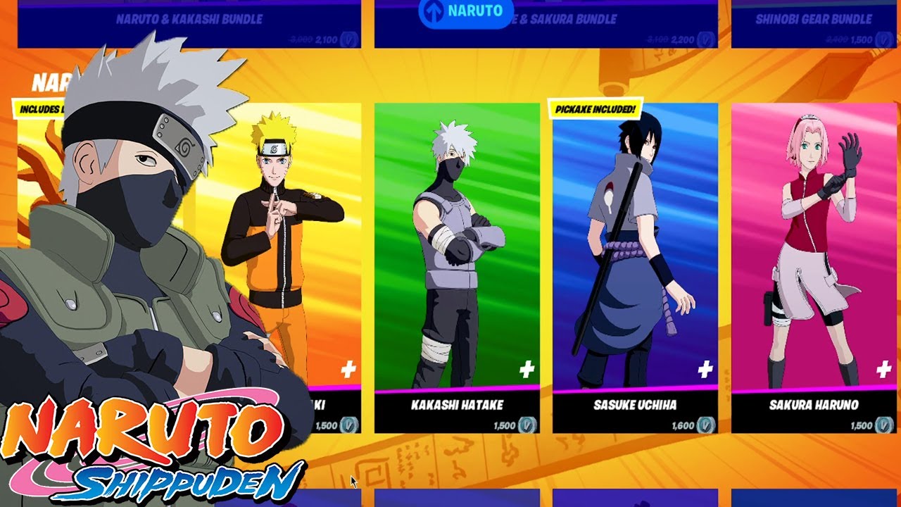 COMPRANDO SKINS DE NARUTO EN FORTNITE