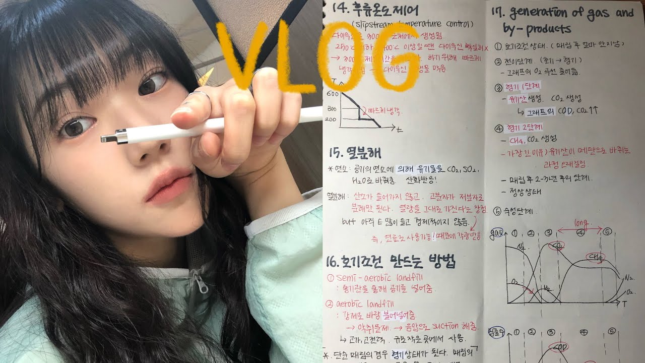 VLOG. 삼시세끼 잘 챙겨먹는 중간고사 시험기간 브이로그 | 일주일의 기적 =͟͟͞͞(๑•̀ㅁ•́ฅ✧ | 조잘조잘 공부법 공유도 해 봄.. | 대학생 공부 브이로그
