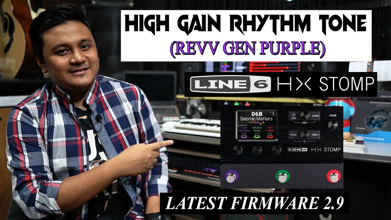 Line 6 HX Stomp - Revv Gen Purple Latest Firmware 2.9 (High Gain Rhythm Tone by Syuwari Ritchie)