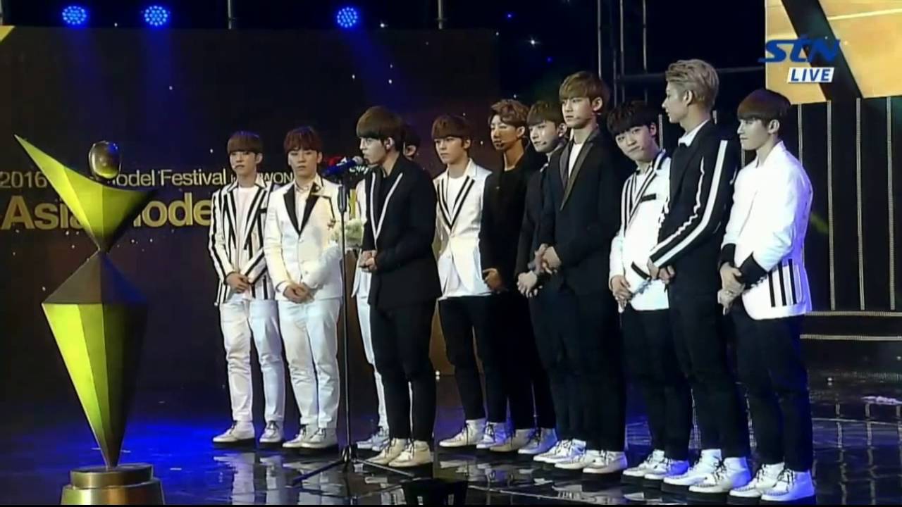 160521 SEVENTEEN (세븐틴) - Popular Singer Award [ 2016 Asia Model Awards]