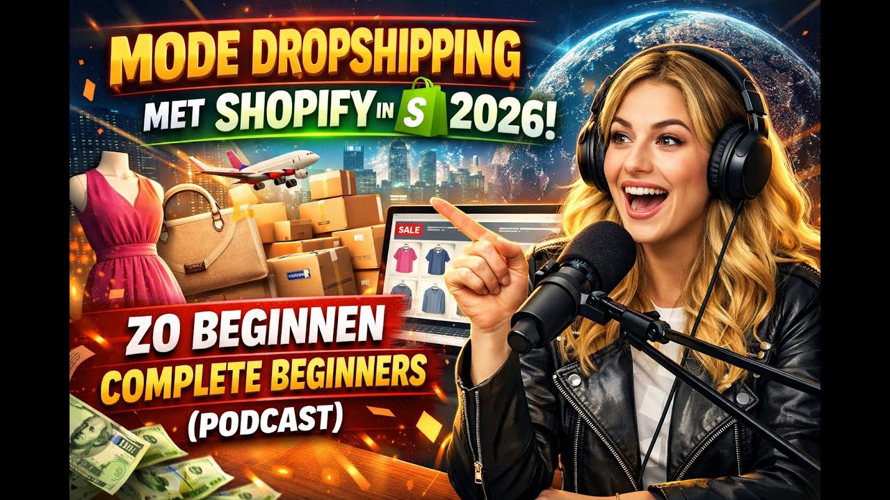 Mode Dropshipping met Shopify in 2026: Zo Beginnen Complete Beginners (Podcast)
