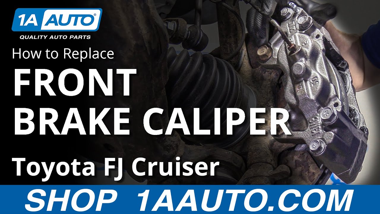 Как заменить передний суппорт Toyota FJ Cruiser 07-14