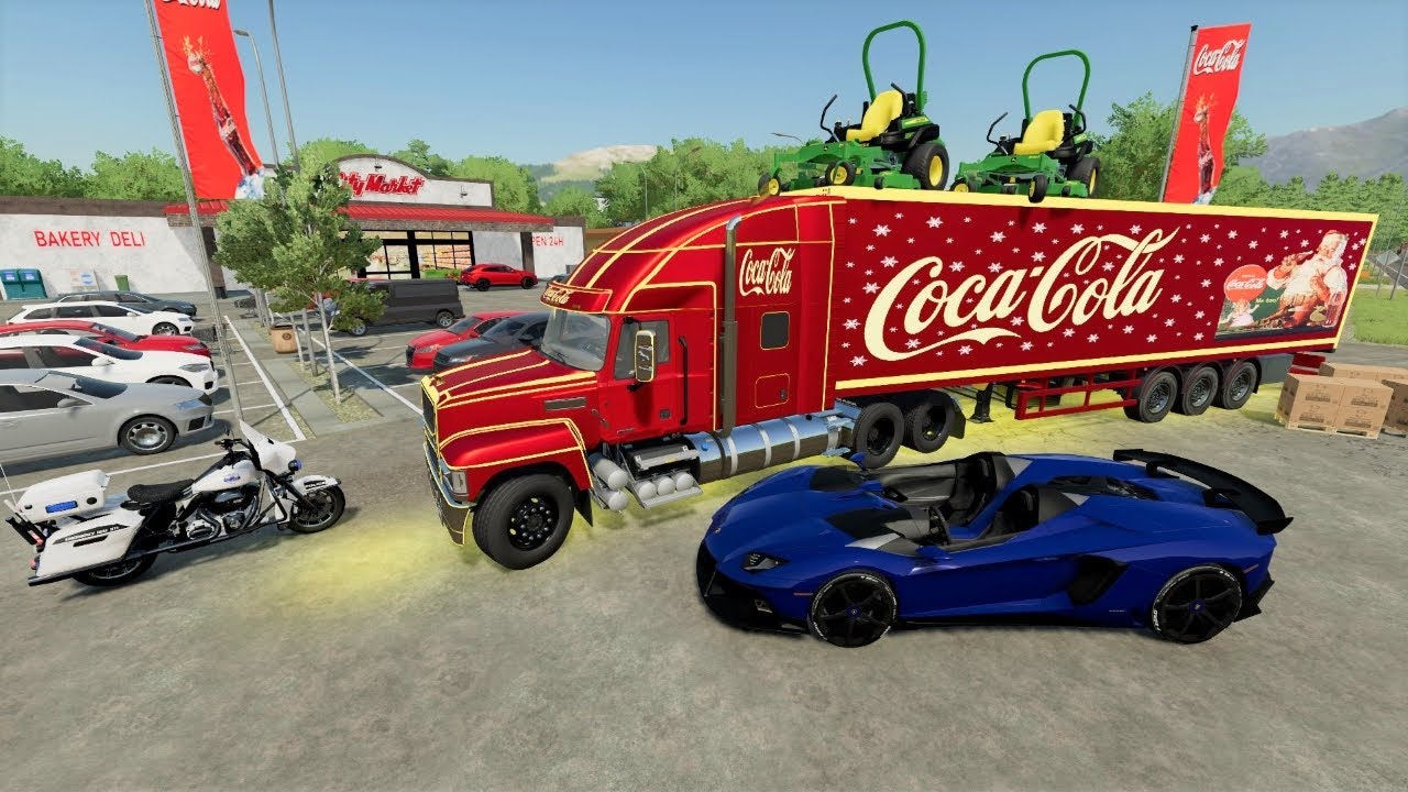 Jumping rivers and crashing cars as delivery man | Farming Simulator 22
