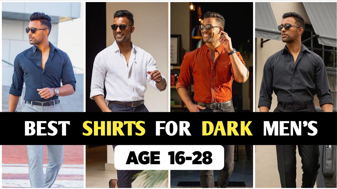 kale ladko ke liye best shirts | best shirts for dark skin boys