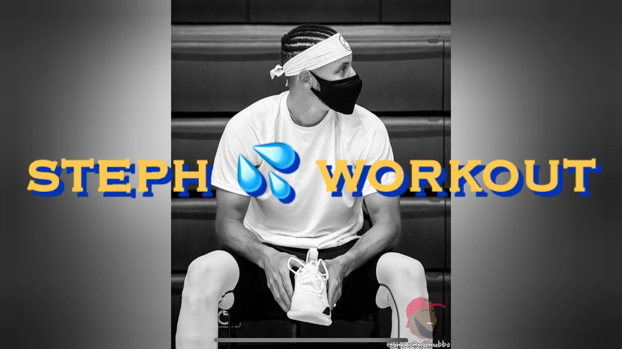 📺 Stephen Curry (in Curry8) works out w. Cameron Brink of Stanford University in Portola Valley, CA