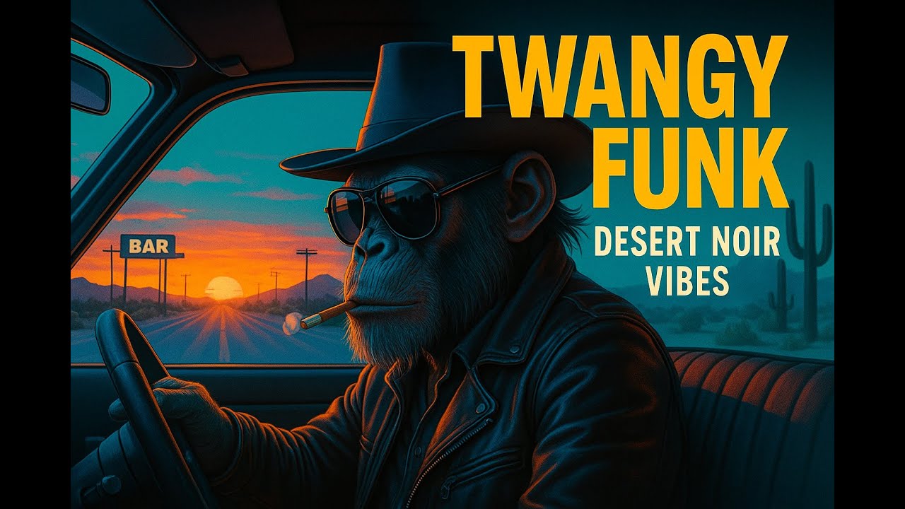 🟥🟨🟦 DESERT NOIR FUNK &ndash; 1 Hour of Twangy Guitar Vibes for Night Drives & Chill Focus