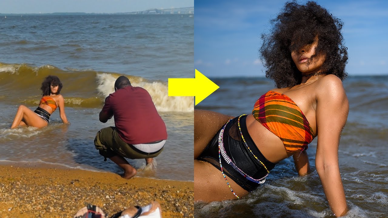 Natural Light Beach Photoshoot with Nikon Z6 + Nikon 35mm S | Behind the Scenes