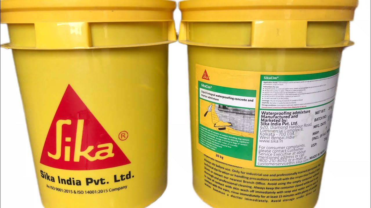 SikaCim- For Integral Waterproofing | #sika #construction #waterproofing #civilwork #viralvideo #fyp