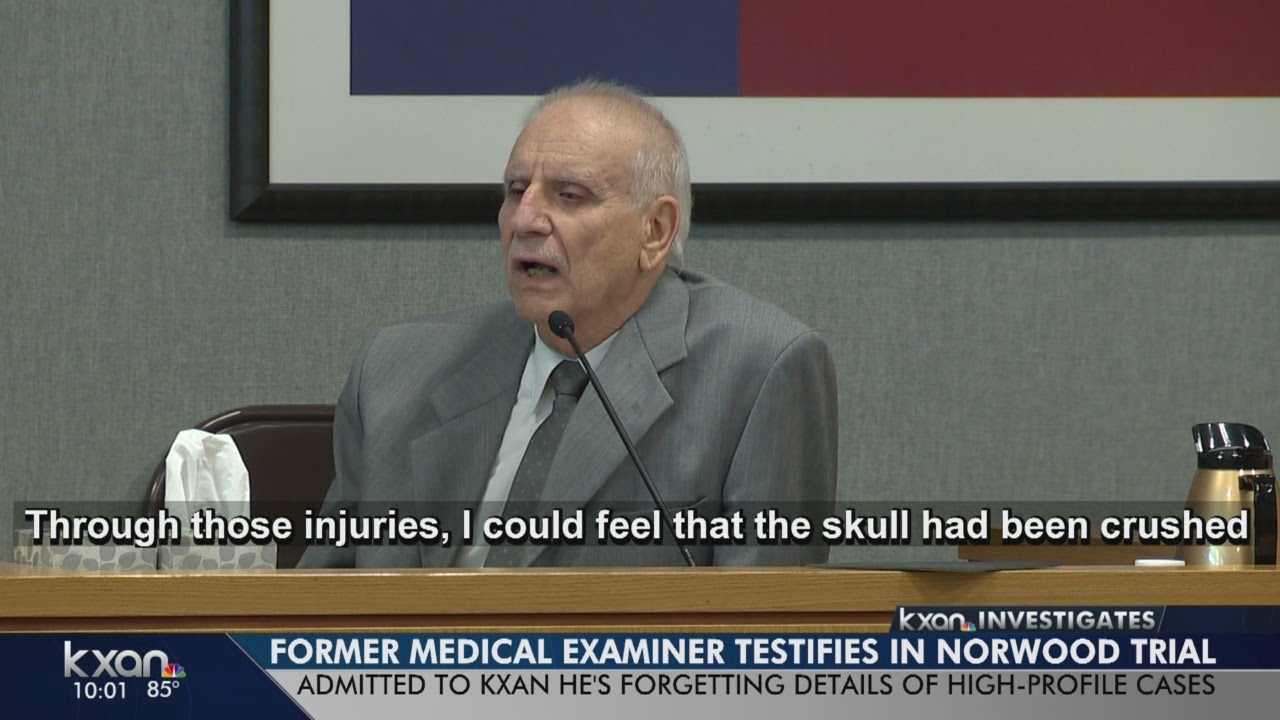 Medical examiner who admits to memory issues testifies at Norwood trial