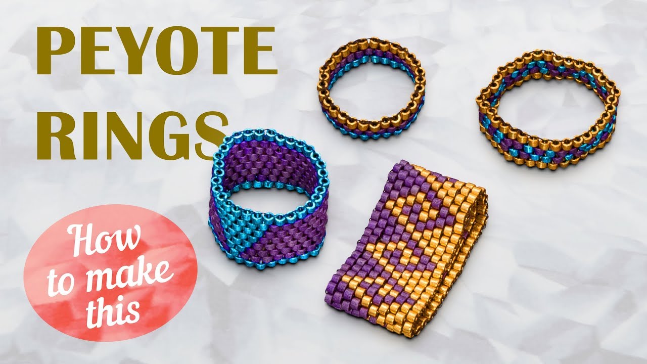 How to make this Peyote Rings | Seed Beads Rings + Midi Rings