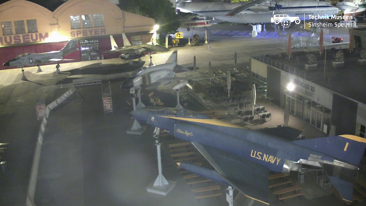 LIVE: Technik Museum Speyer - 4K Panoramacam mit Boeing 747, U9 & Antonov AN-22
