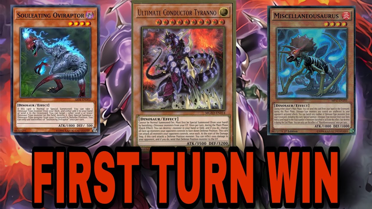 WIN FIRST TURN EVERY TIME WITH THE DINO DNA DECK!! (Yu-Gi-Oh! Master Duels)
