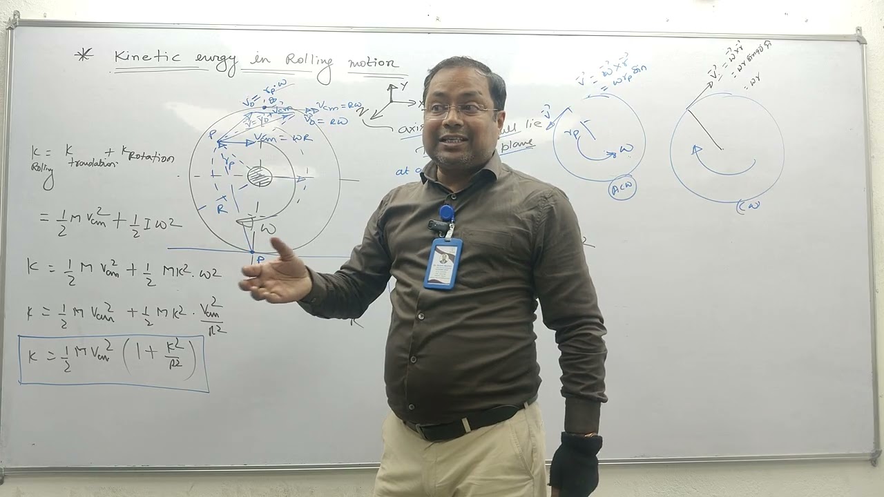 CLASS - 12 | physics | KINETIC ENERGY IN RELLING MOTION AND ITS EXAMPLE