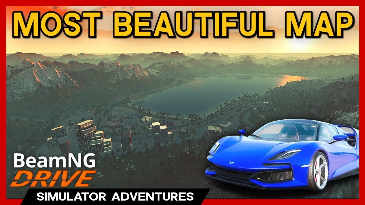 NEW Most BEAUTIFUL Map! - Lake Farsoe - BeamNG Mods
