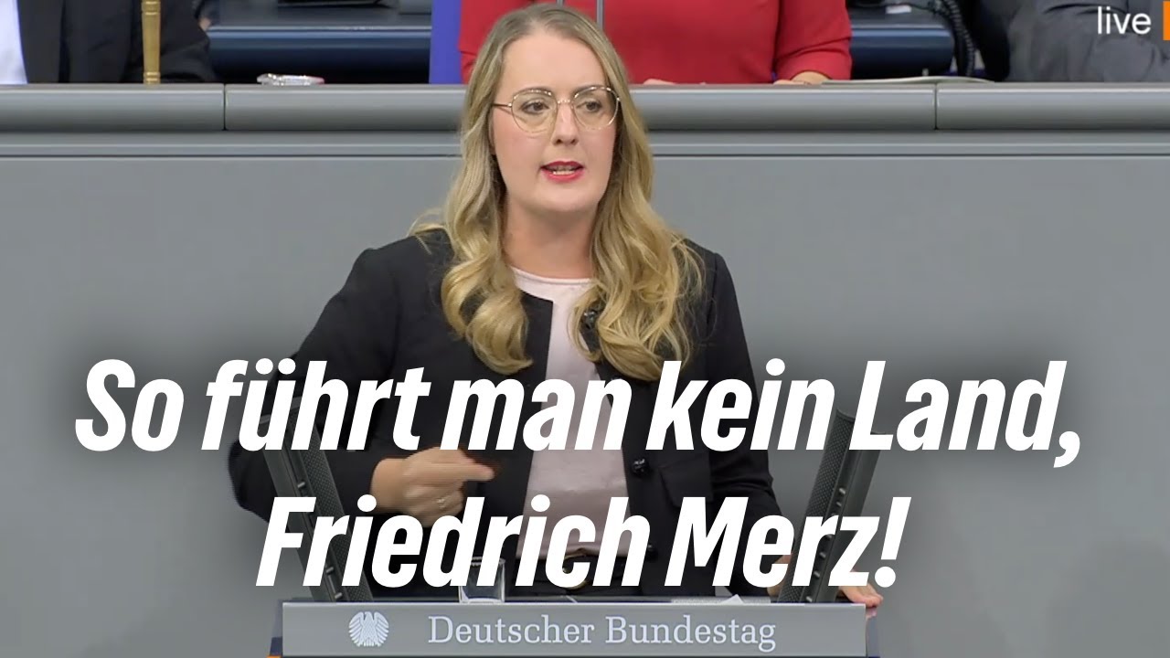 So führt man kein Land, Herr Merz! | Komplette Rede von Katharina Dröge im Bundestag