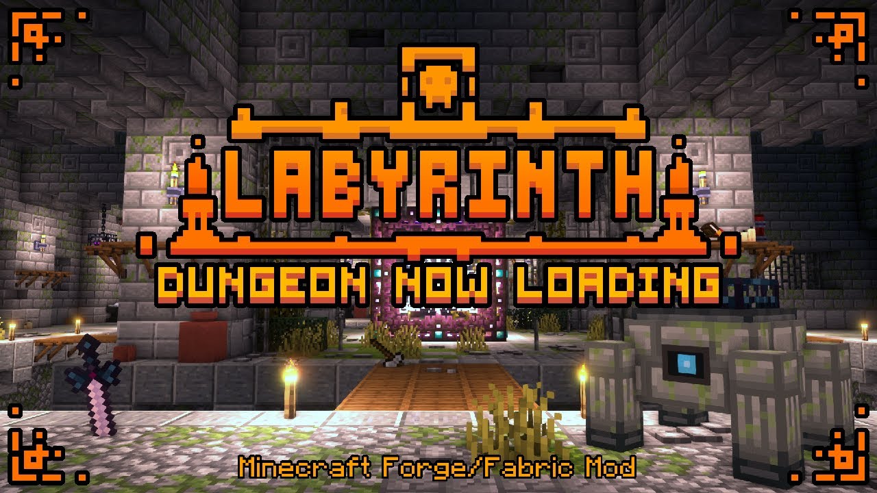 Dungeon Now Loading 1% | The Labyrinth (Minecraft Mod Showcase)