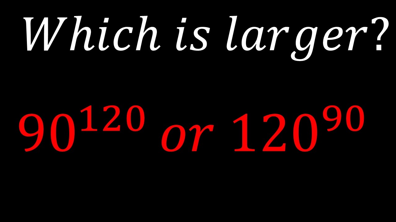 Что больше? Сможете решить? 90^120 или 120^90