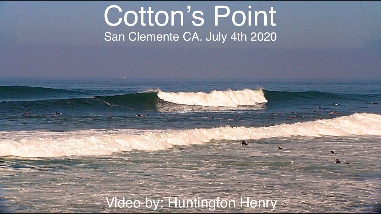 Cotton's Point  6-11&rsquo; wave faces July 4th 2020 surfing