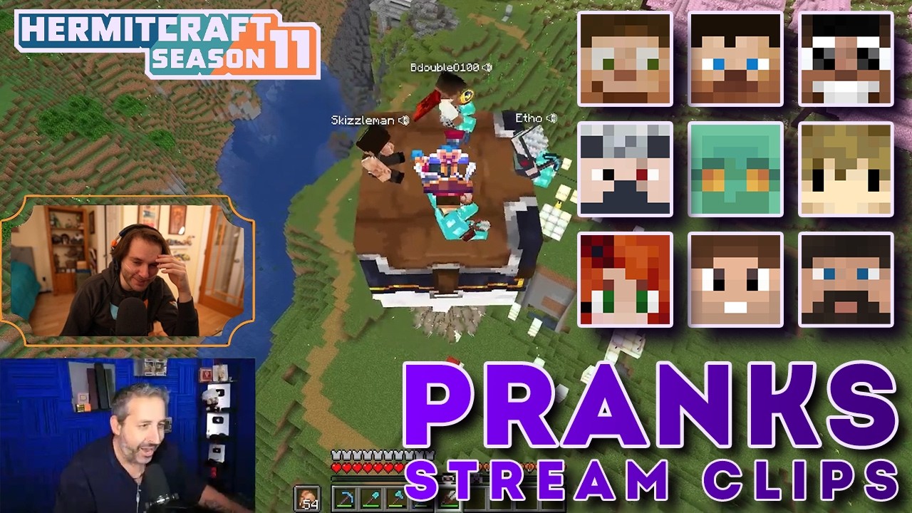 pranks... Pranks... PRANKS!! | Stream Clips | Hermitcraft Season 11