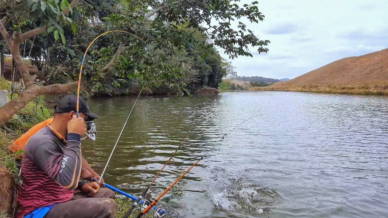 PESCARIA de CURIMBA GIGANTE achamos o POÇO das GIGANTES o SONHO dos PESCADORES é AQUI