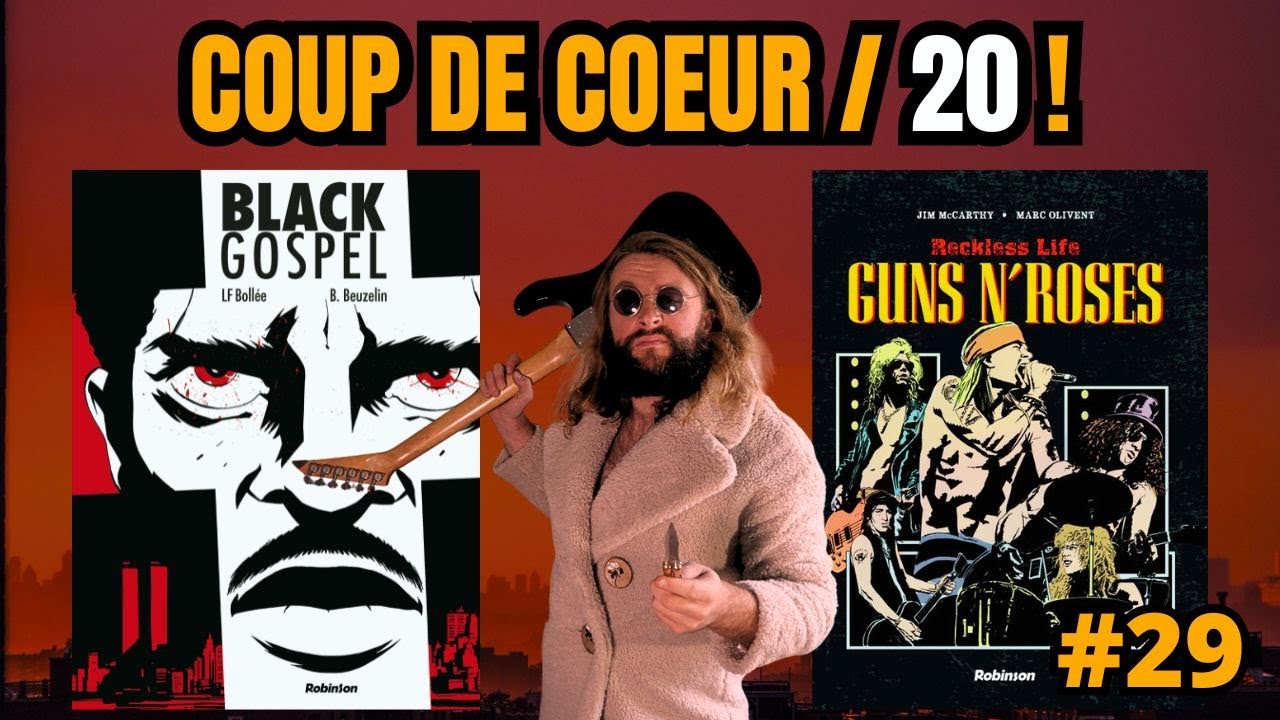 Découverte de bande dessinée #29 POLAR et ROCK'N'ROLL pour ROBINSON ! 🤘🔪🦜