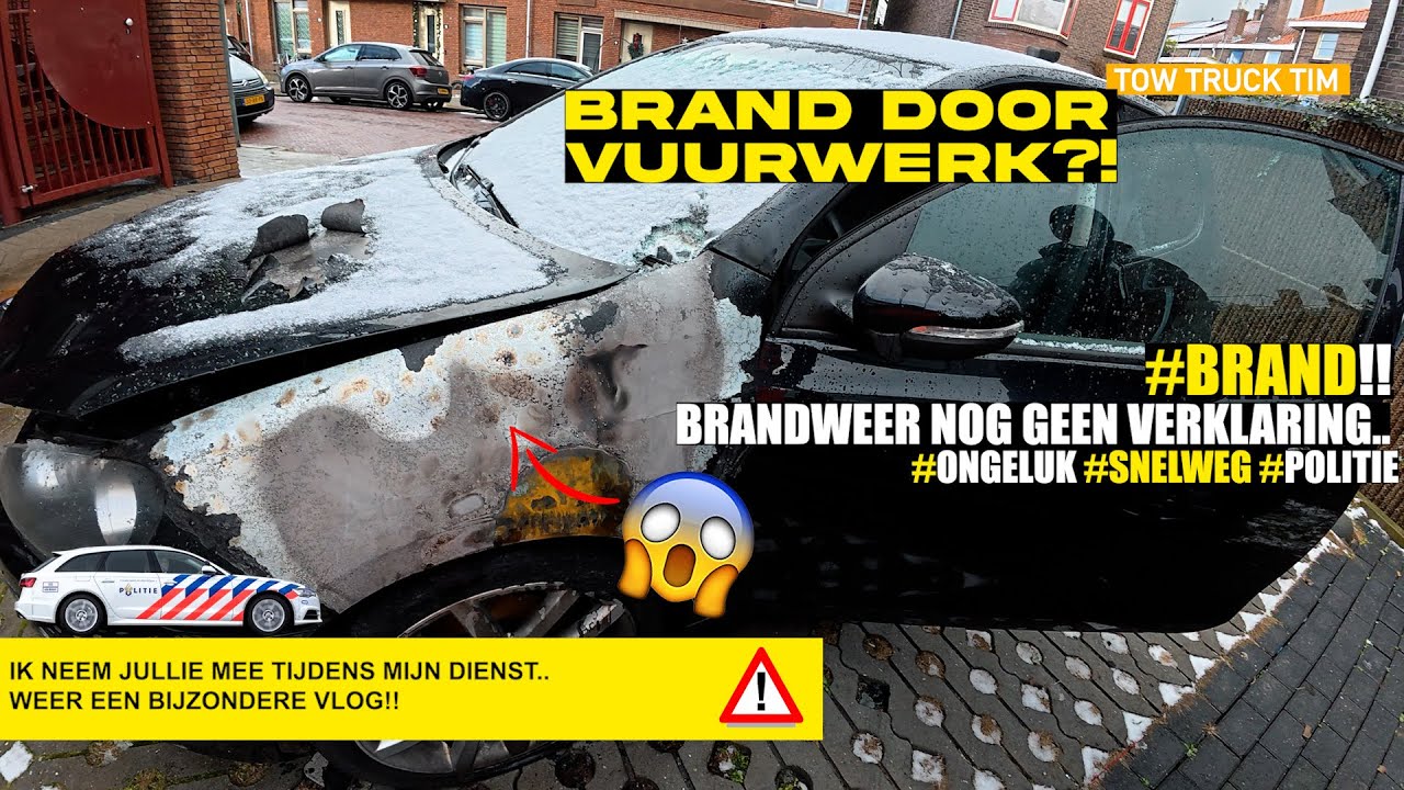 🚨Авария из-за скользкой дороги и возгорания Volkswagen Golf🚨