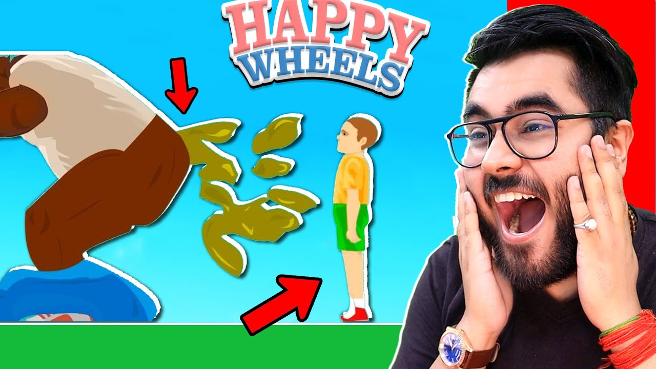 😂 Happy Wheels MOST FUNNY HAGGU LEVELSSS!!! 😂 | Hitesh KS
