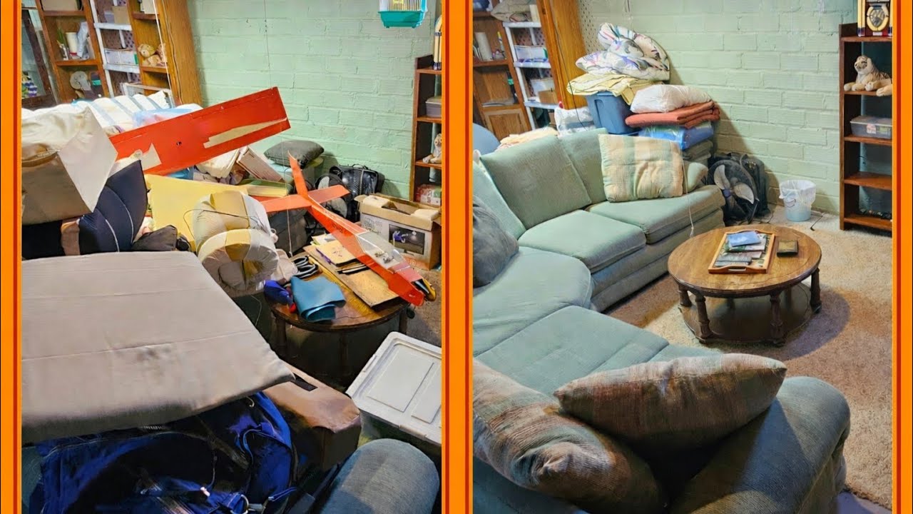 Free Basement Cleanout for an Elderly Woman | Storage Chaos to Open Space