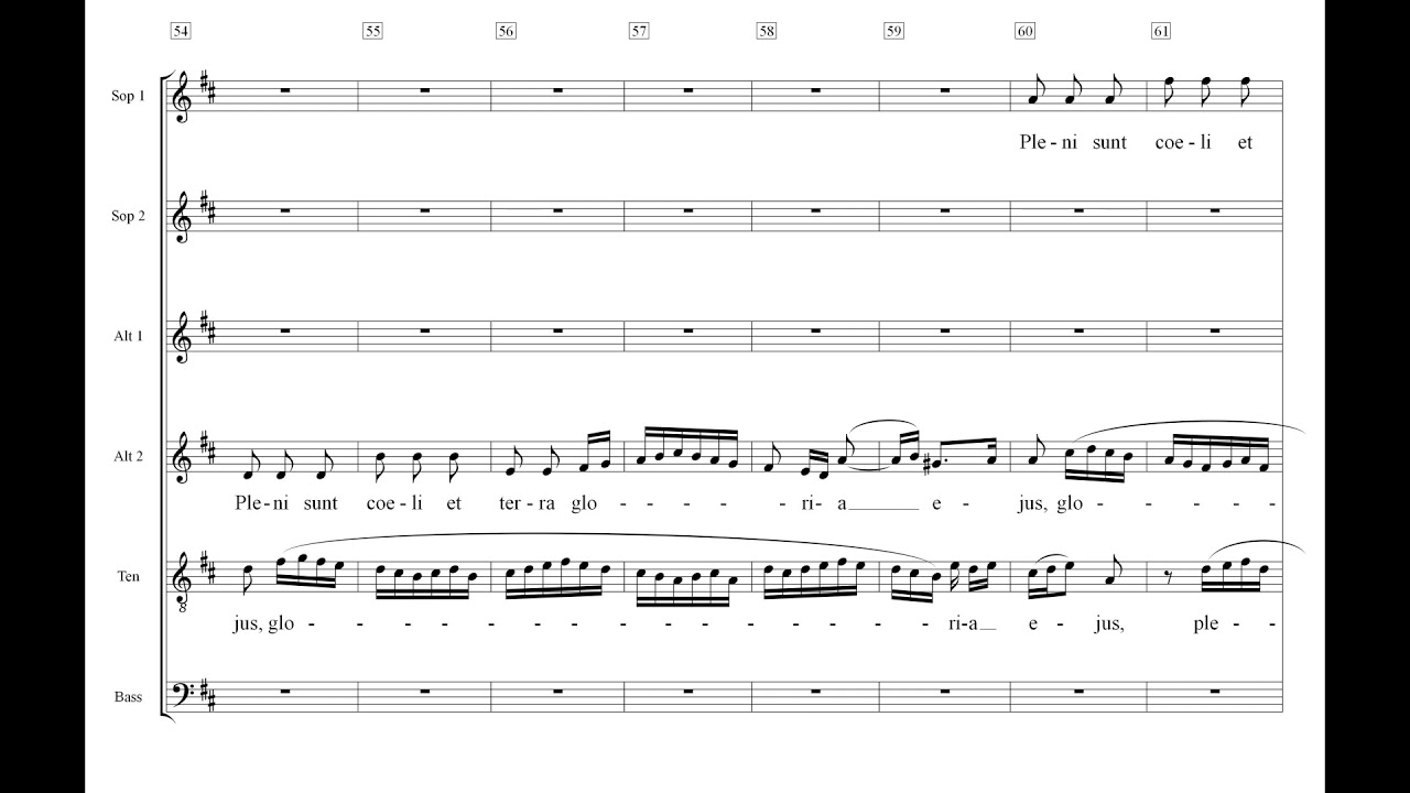 Messe in hMoll 18 Sanctus Einstudierung Alt 1