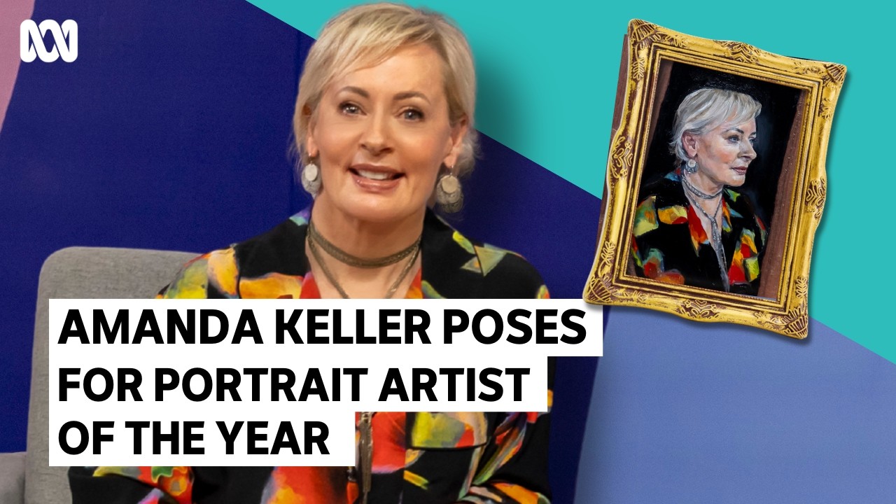 Tiny portrait leaves Amanda Keller speechless | Portrait Artist of the Year