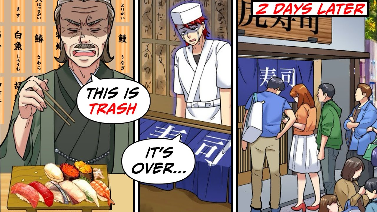 I took charge of the sushi restaurant that my Dad owned, but a critic gave a terrible review