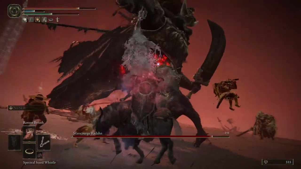 Starscourge Radahn vs rotten breath