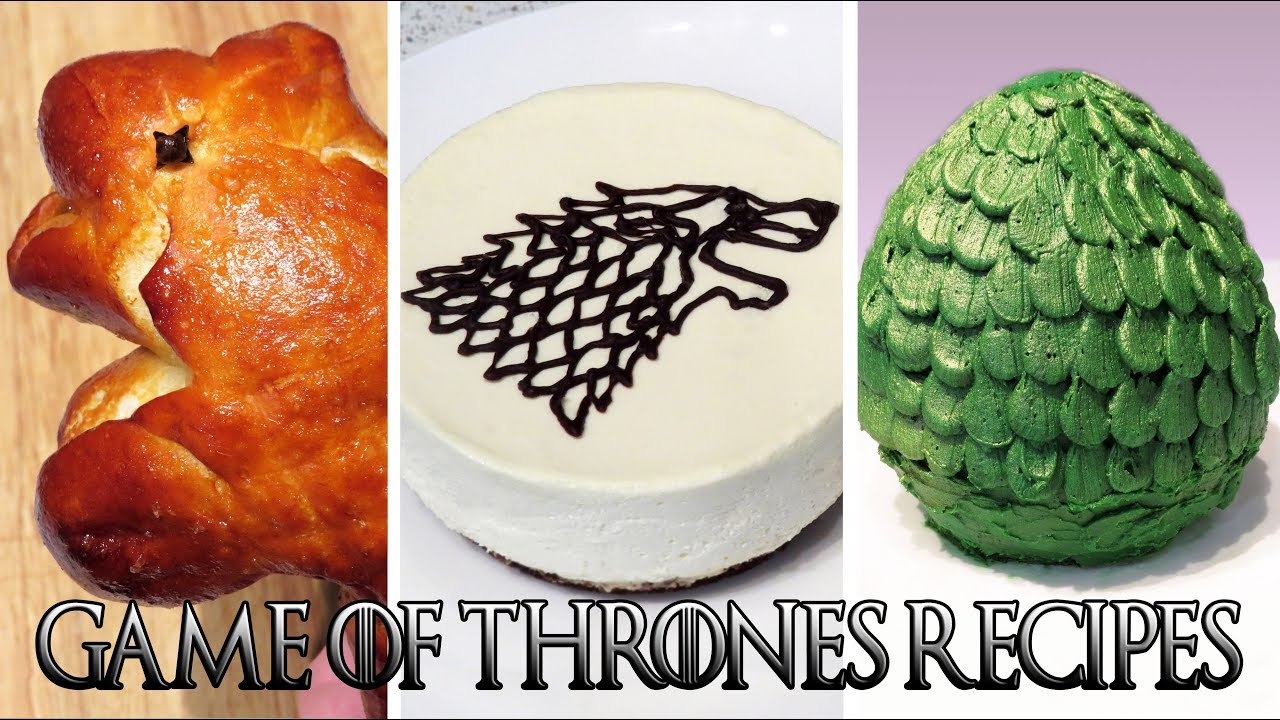Game Of Thrones Recipes! | Dragon Egg Cake, Direwolf Pretzels & More! | CupcakeGirl