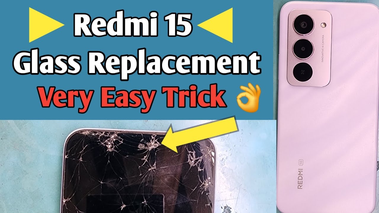 Redmi 15 5g glass replacement | redmi 15 5g lcd/display | redmi 15 5g Broken glass change