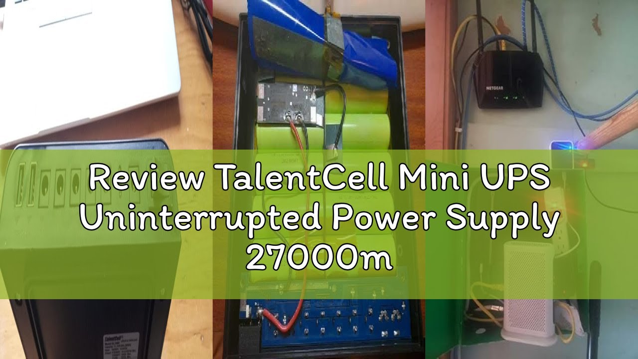 Review TalentCell Mini UPS Uninterrupted Power Supply 27000mAh 97.2Wh Lithium ion Backup Battery Pac