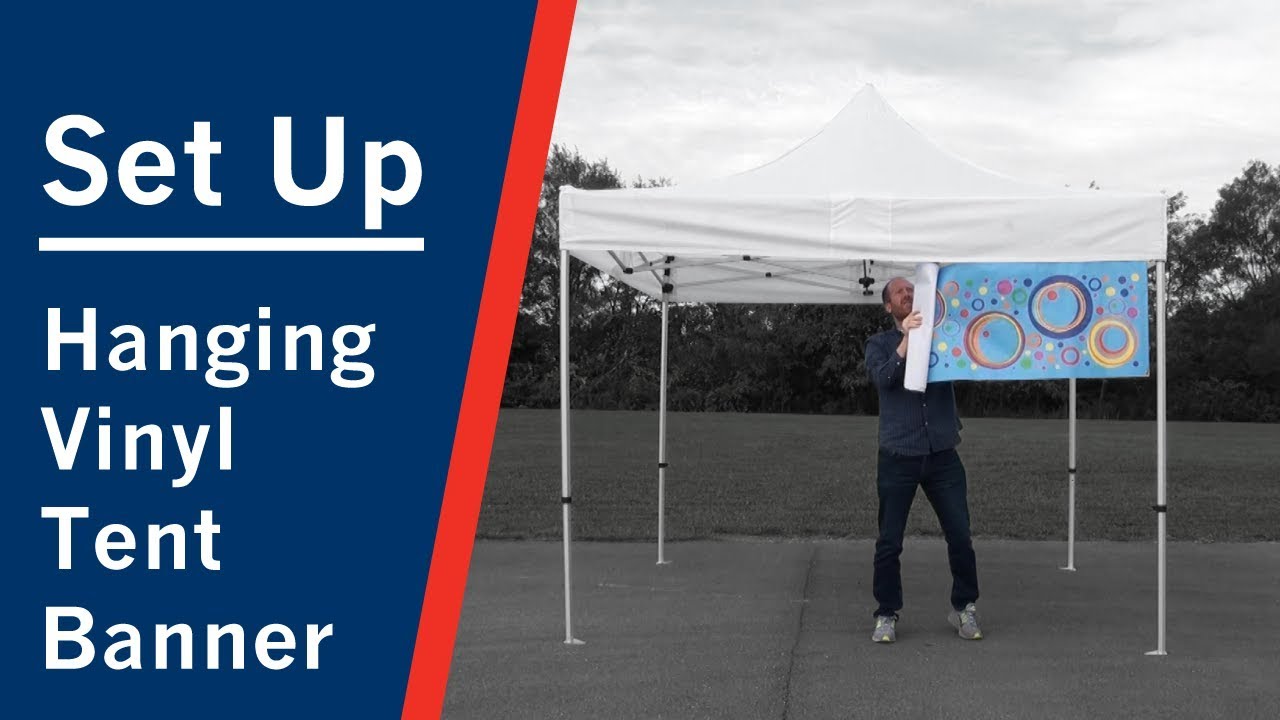 Hanging Vinyl Tent Banner