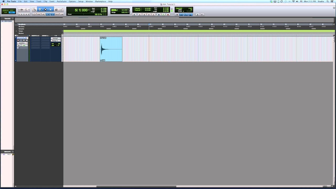 Pro Tools Tutorial - Basic Toolbar Functions