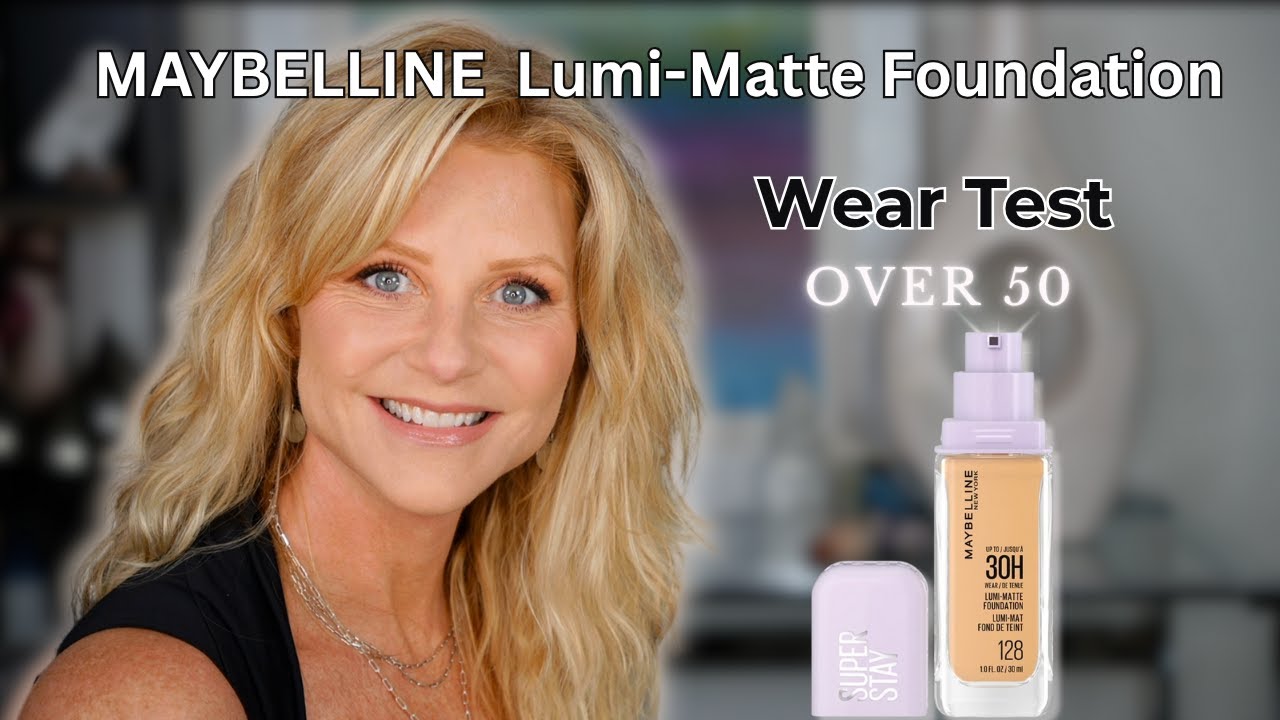 NEW Maybelline 30HR Lumi-Matte Foundation on Over 50 Skin | All-Day Wear Test