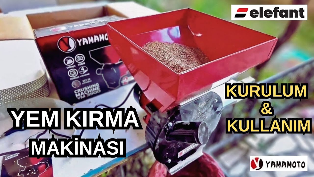 YAMAMOTO YM3900 YEM KIRMA MAKİNASI | KURULUM & KULLANIM | ELEFANT